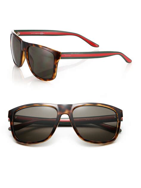 gucci 57mm rectangle sunglasses